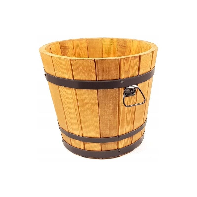 Pot de fleur en bois de pin 42xH38, chêne