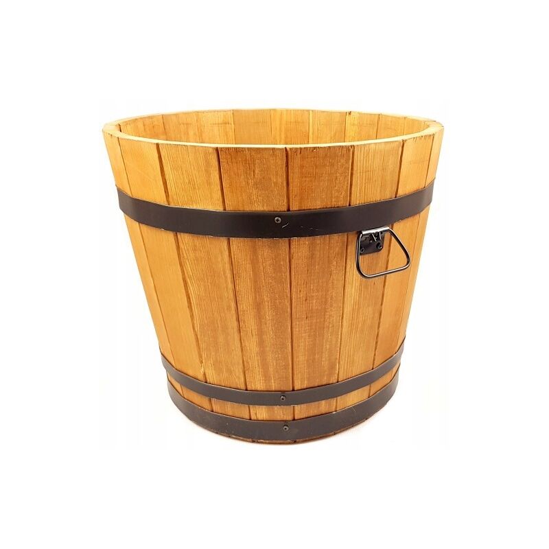 Pot de fleur en bois de pin 50xH45, chêne