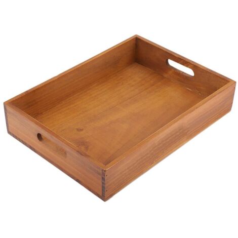 Pot de Fleur en Bois, Respirant et Pratique avec Un Pot en Bois à Structure Ouverte, Grain de Bois rétro pour Balcon Jardin Chambres Jardinage Porche Avant