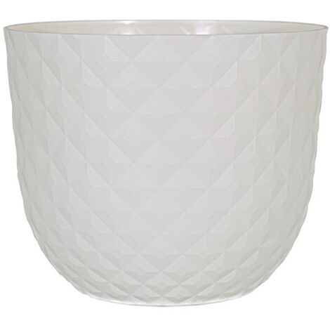 Pot De Fleur Havana Tropical Diam. 20 Cm - Blanc Granite
