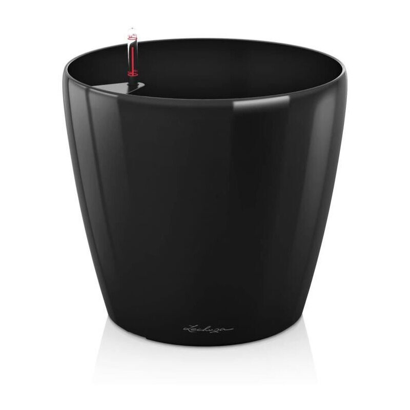 Pot de fleur Lechuza Classico Premium 70 - kit complet, noir brillant