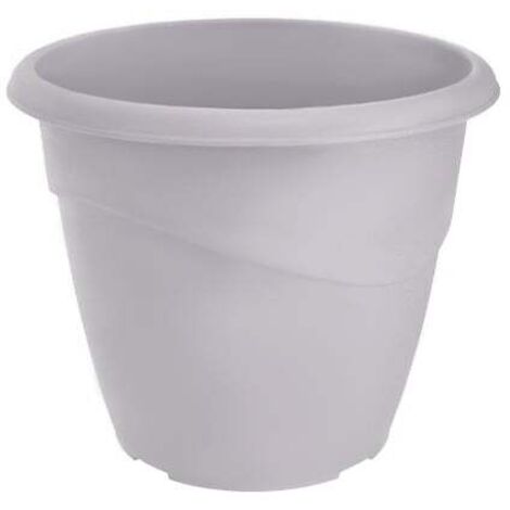 Pot de fleur Marina Ø18x15,3cm non perçé - 2L - Gris béton