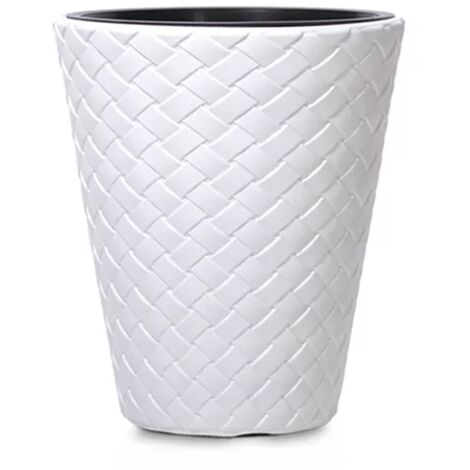 POT DE FLEUR MATUBA - BLANC - PP-DBMT400B