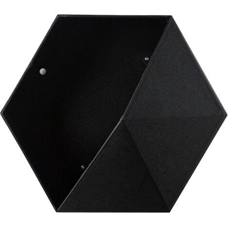 Pot de Fleur mural multifonction - Ins Style - Support de stockage minimaliste - Boîte de rangement design nordique - 1pc - Noir classique - Pot de jardin polygéométrique
