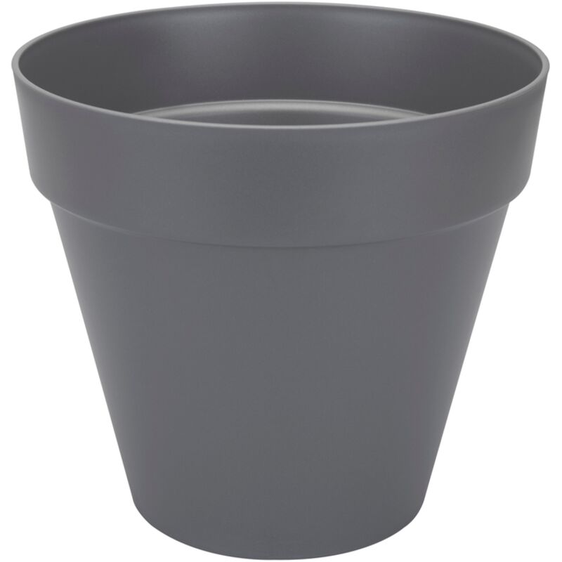 Pot de fleurs rond Loft Urban - ø 30 cm - Gris anthracite - Elho