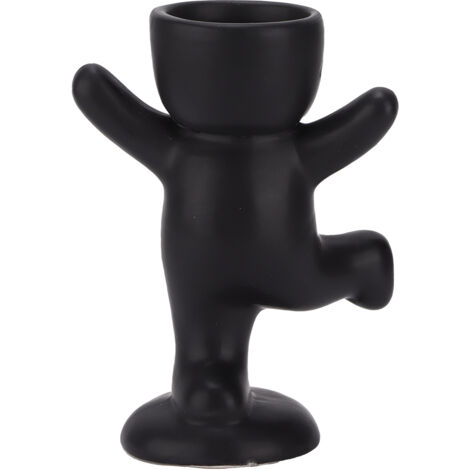 Pot de Fleur Succulente Imitation Humanoïde Danse Noir Artisanat Décoration Intérieure Cadeau Personnalisé