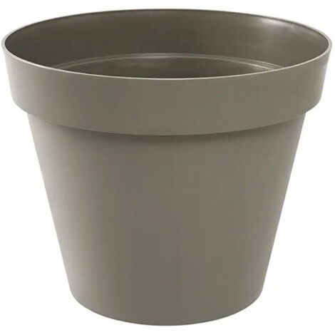 Pot de fleur Toscane Ø 15 x 13,6 cm rond - 1,6L Taupe