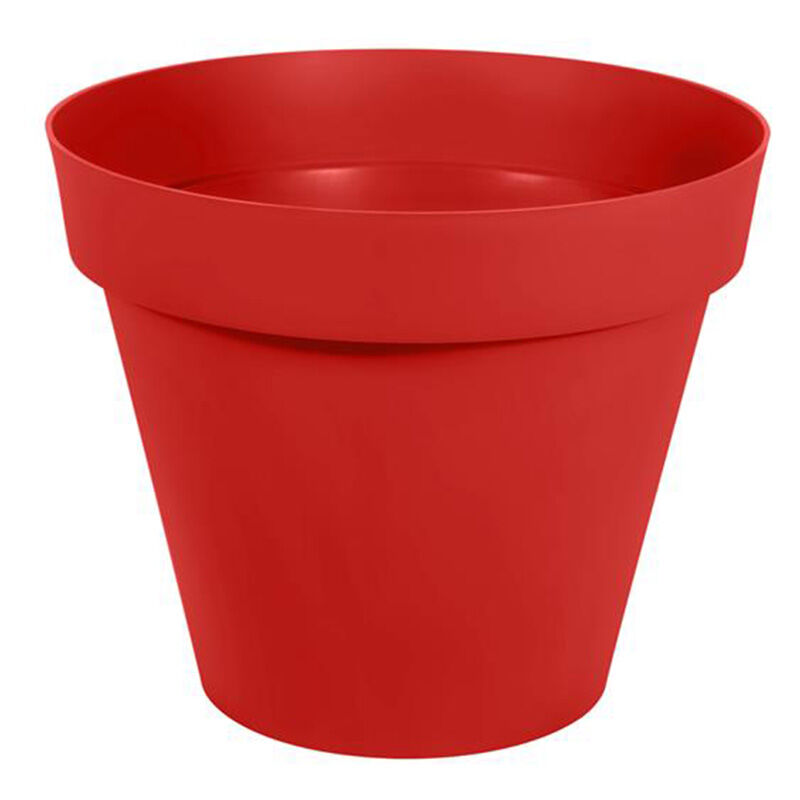 Pot de fleur rond Toscane ø 80 x H.66 cm - Rouge rubis EDA
