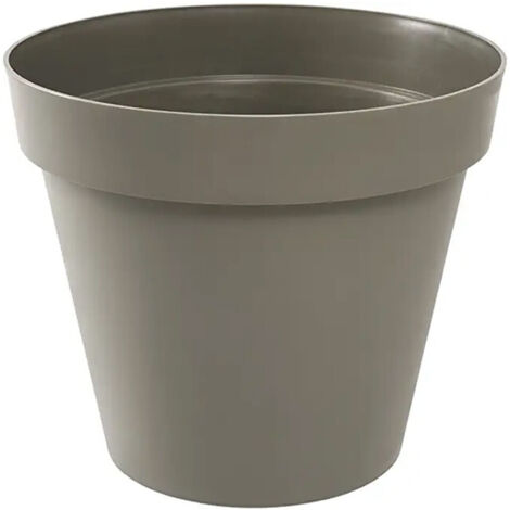 Pot de fleur Toscane POP Ø25x20,6cm rond 6L - Taupe