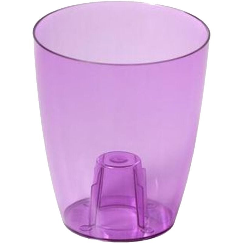 Pot de Fleurs 2,4L COUBI ORCHID 160x160x183 mm – Violet Transparent - Violet Transparent