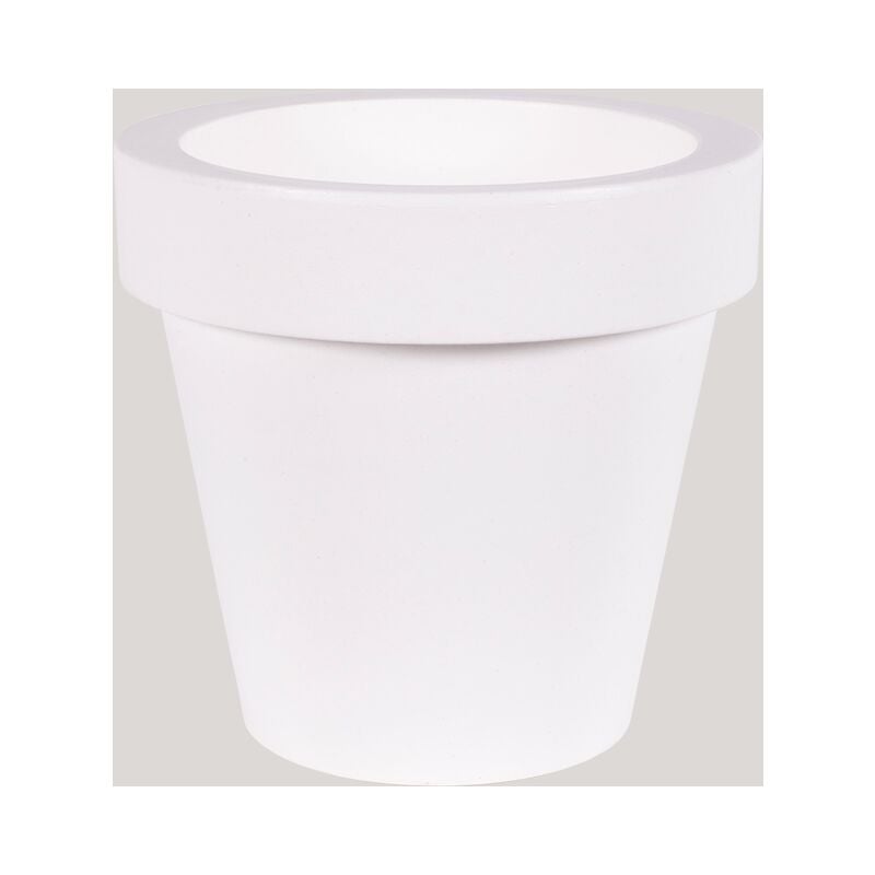 Magnolia 80 Classic Large Round Indoor and Outdoor Round Planter pour plantes et fleurs Très résistant au passage du temps. Fabriqué en polyéthylène