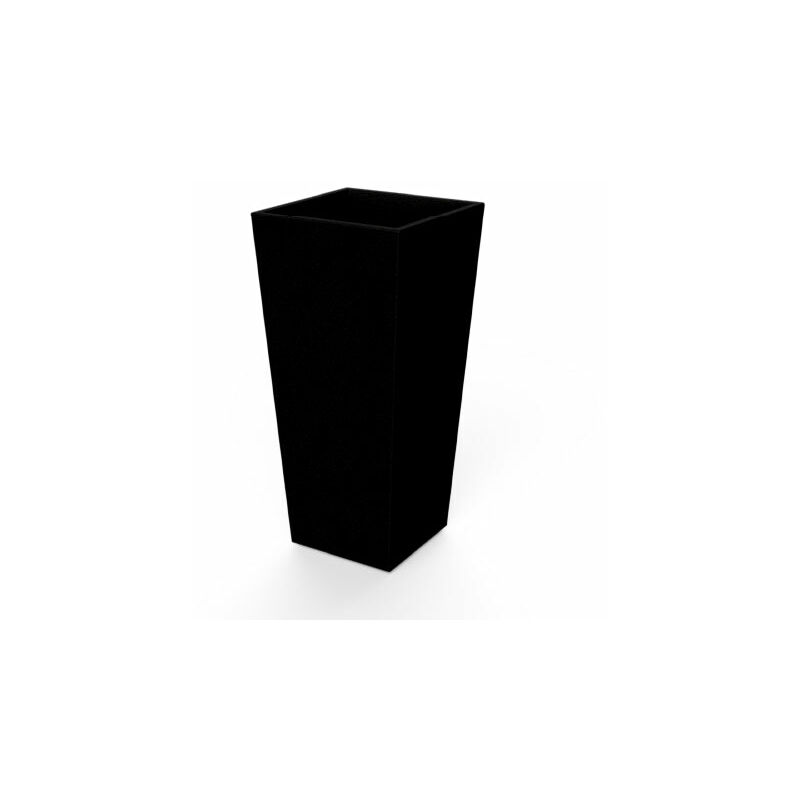 MOOVERE - Pot de fleurs 40 noir opaque 40x40x90cm - Noir