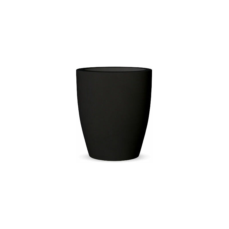 Pot de fleurs 55 noir opaque ø55x60cm - Noir - Moovere