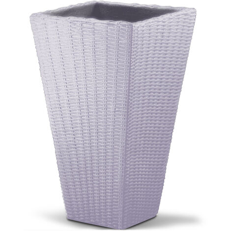 Pot de fleurs 70x40x40 cm 59 L – Plastique résistant aux intempéries – Pour intérieur et extérieur – Couleur anthracite ou gris – Markenartikel - CM 59 L BAC