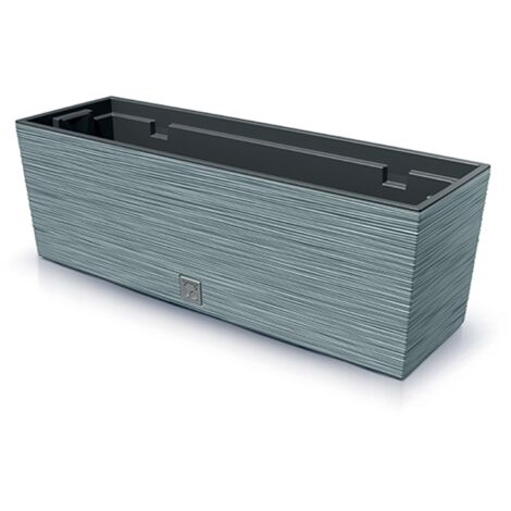 Pot de fleurs allongé 58,5x18,5x19,5 cm – Insert béton pour protection – Capacité 21 l – Résistant aux intempéries – Prosperplast - DFC600