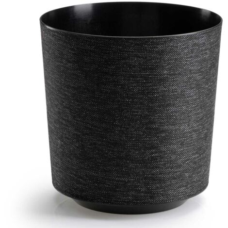 Pot de fleurs Aloe Texelle noir h20x19,5 cm