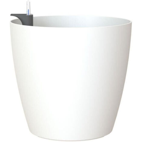 Pot de fleurs - ARTEVASI - San Remo SWS 30 MA - Intérieur/extérieur - Plastique - Ø30,5 x H27 cm - 14,5 L - Blanc