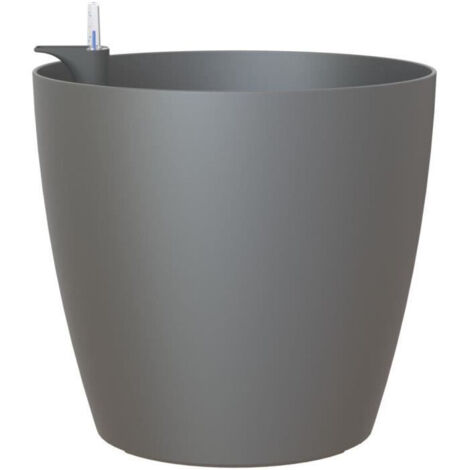 Pot de fleurs - ARTEVASI - San Remo SWS 36 MA - Intérieur/extérieur - Plastique - Ø36 x H33,5 cm - 25 L - Gris anthracite