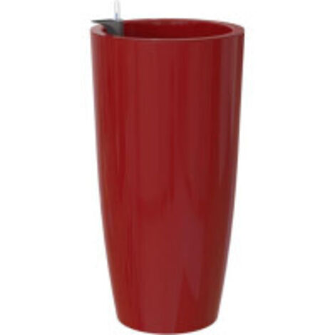 Pot de fleurs - ARTEVASI - Santorini SWS 65 BR - Intérieur/extérieur - Plastique - Ø33 x H65 cm - 43 L - Rouge foncé