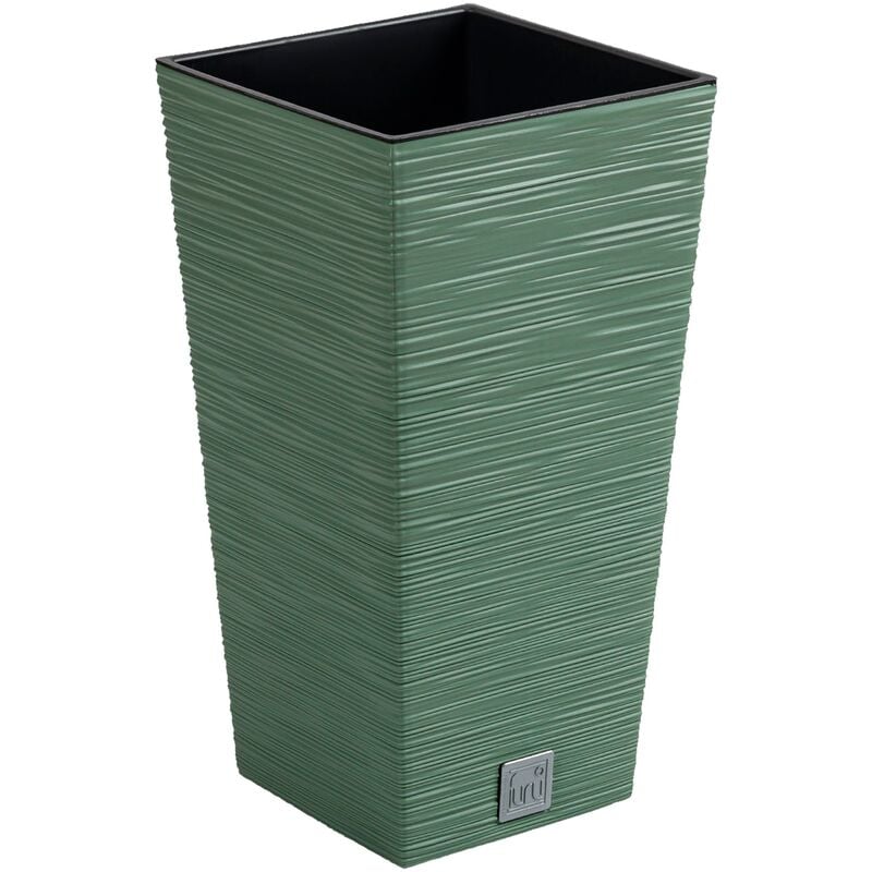 Prosperplast - Pot de fleurs avec reserve d´eau 26x26x50cm Vert - furu