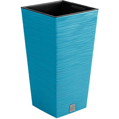 Pot De Fleurs Avec Réserve D'Eau 12L Anthracite FURU - Jardinière Design Avec Réservoir