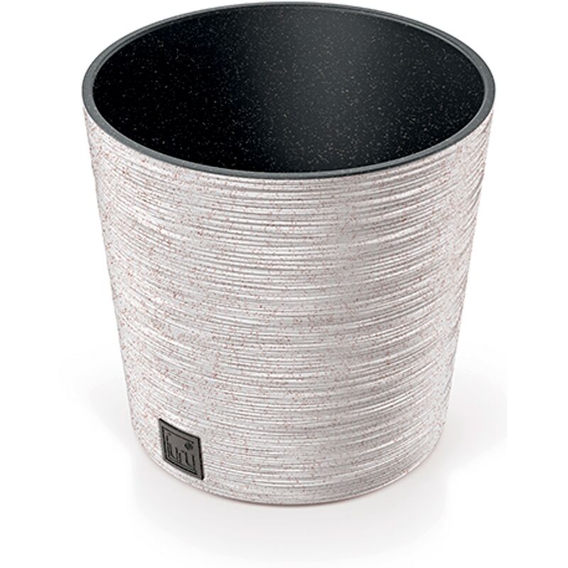 Pot de fleurs avec reserve d´eau 7,5 l blanc - furu