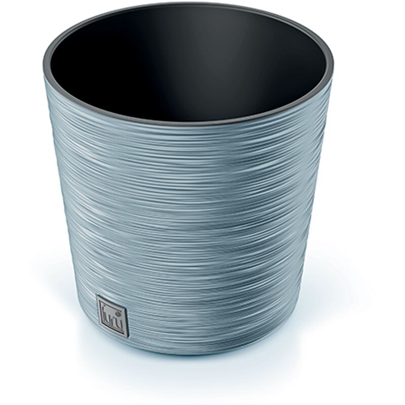 Pot de fleurs avec reserve d´eau 7,5 l gris galet - furu