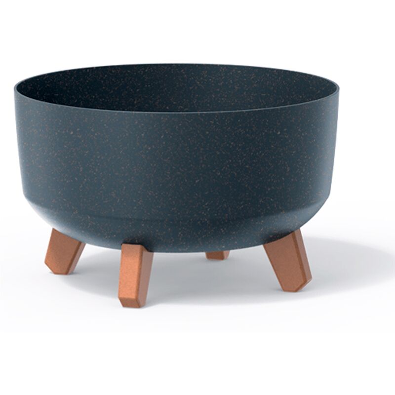 Prosperplast - Pot de fleur Eco anthracite, sans réservoir, collection gracia, 28,5 x 28,5 x 17,7 cm, contenance 6,8 l.