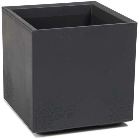Pot de fleurs Betonique ECO anthracite 40x40 cm