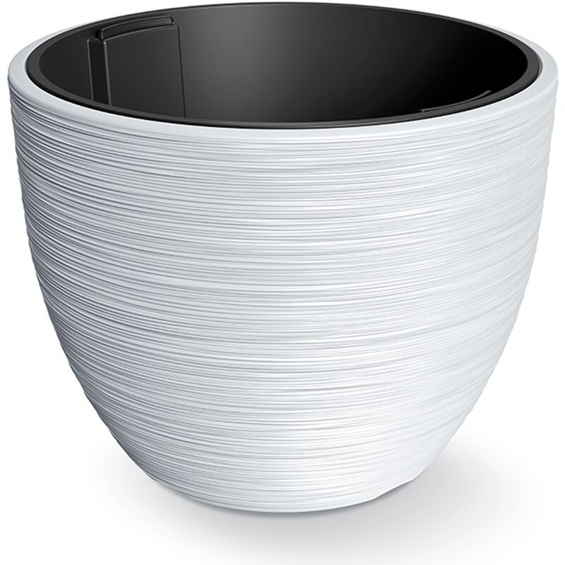 Prosperplast - Pot de Fleurs Blanc avec réservoir Collection Furu 56,9 x 56,9 x 44,5 cm, capacité 92 l. - Blanc