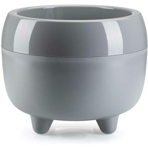 Pot de fleurs Botanica gris sur pieds 30xh24