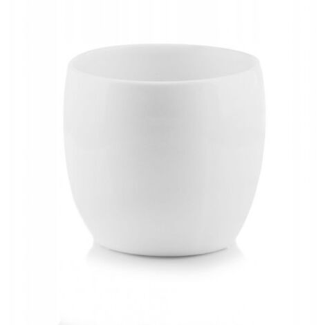 Pot de fleurs boule en céramique, blanc, 8,5 cm