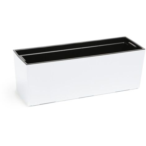 Pot de fleurs bouquet blanc 56x19 cm