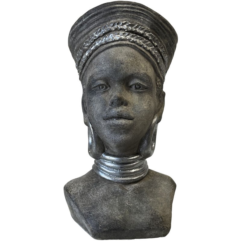 Zen Et Ethnique - Pot de fleurs Buste Femme Africaine