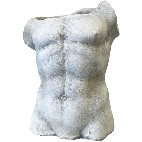 Pot de fleurs buste masculin