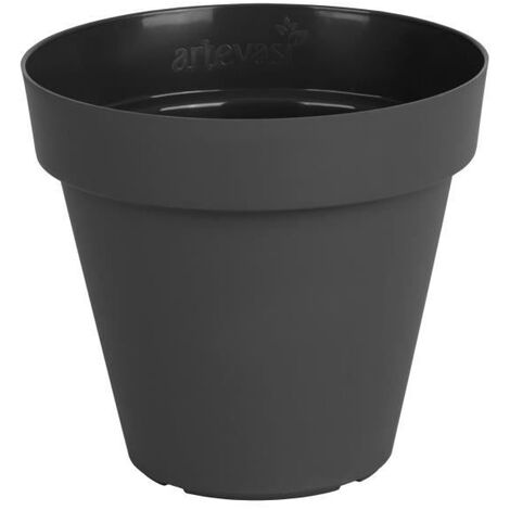 Deroma Soucoupe Carré Pour Pot De Fleurs Day R Anthracite - Gris - 33cm à  Prix Carrefour