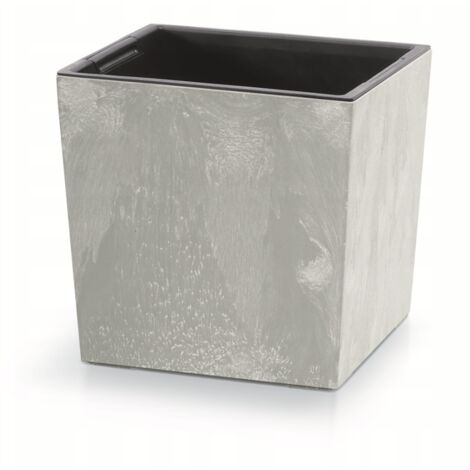 Pot de fleurs carré bas URBI DURS240LE  Béton