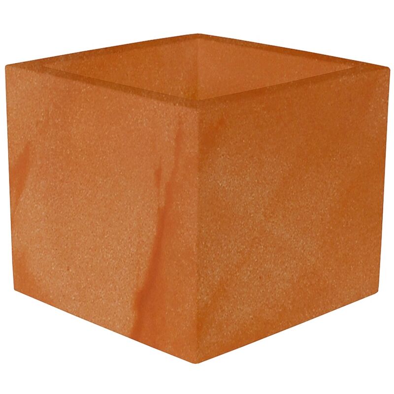 Narciso 50 Jardinière carrée d'intérieur et d'extérieur pour plantes et fleurs Très résistante au passage du temps. Fabriqué en Polyéthylène en