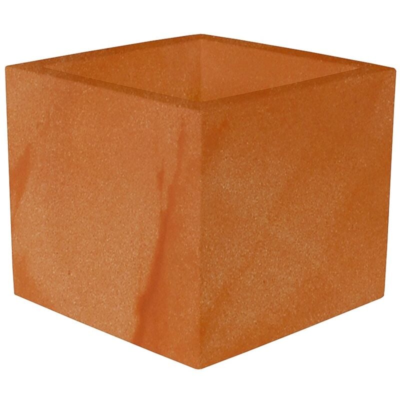 NARCISO 35 Jardinière carrée d'intérieur et d'extérieur pour plantes et fleurs très résistantes au temps. Fabriqué en polyéthylène en Espagne