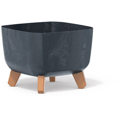Pot de fleurs carré sur pieds GRACIA DGQL240E  Anthracite