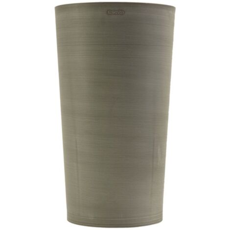 Pot de Fleurs Conique Gris Ø30cm H52cm - Pot de Fleurs Haut en Plastique Recyclé - Design Italien ARTPLAST