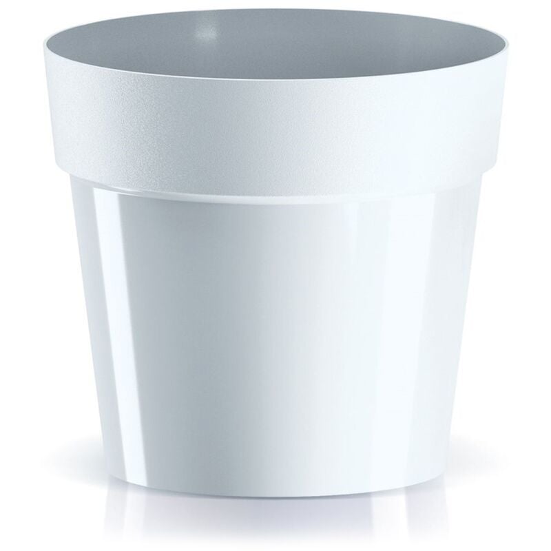 Prosperplast - Pot de fleurs cube basic, 199x199x183 mm - Blanc