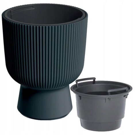 Pot de Fleurs DBMIG300 - Anthracite - Résistant aux intempéries - Design moderne élégant