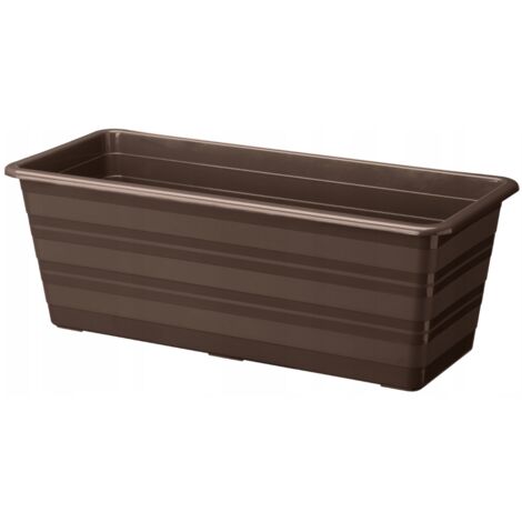Pot de fleurs Draco pour balcon 40 cm, verdenia marron