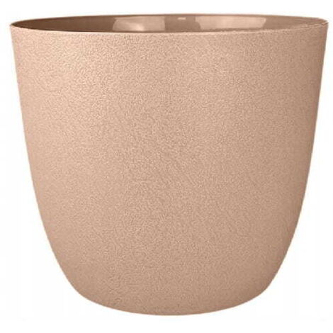 Pot de fleurs écologique couleur cacao au lait 12x12,8cm ECO Turo