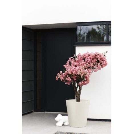 Pot de fleurs ELHO Pure Straight Round 50 Blanc Lin 68 L