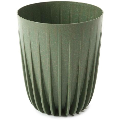 Pot de fleurs en bois ECO décapé vert 30xh36