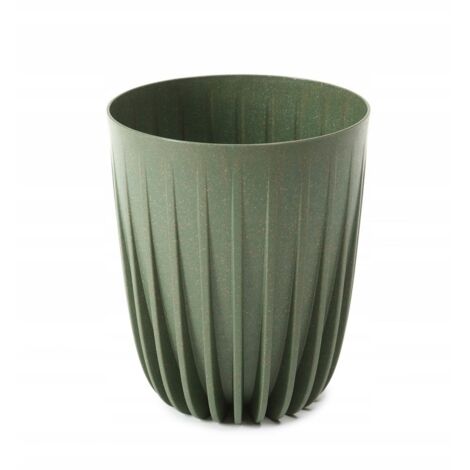 Pot de fleurs en bois Mira Eco avec insert 25 cm vert forêt
