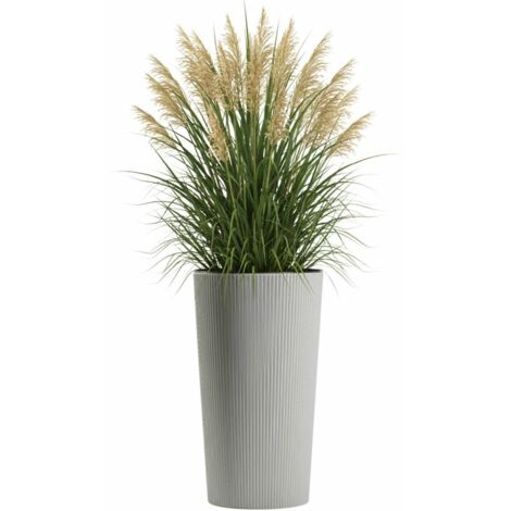 Pot de fleurs en bois Urbanika ECO gris h46,6 x 25,5 cm