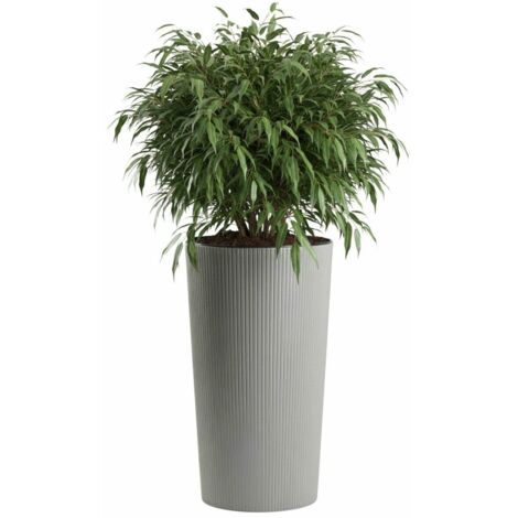 Pot de fleurs en bois Urbanika ECO gris h57,1 x 29,5 cm